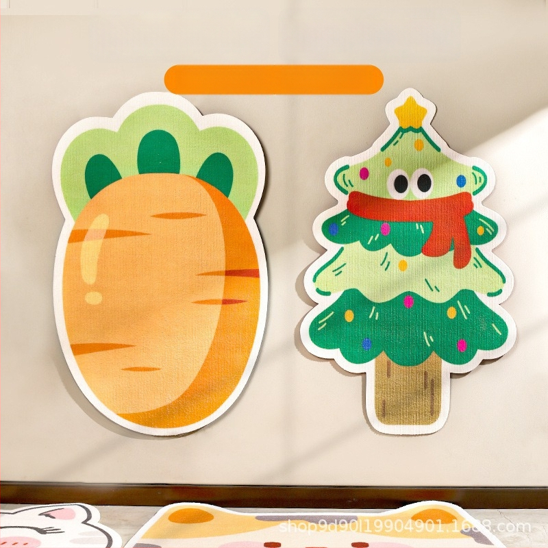 Katės šukavimo lenta – sieninis lipdukas, cartoon dizainas, atspari dėvėjimui, poliesteris, WB prekės ženklas, 100 vnt dėžėje