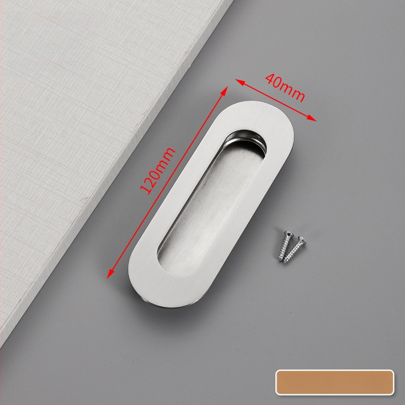 Slėptas nerūdijančio plieno slankio durų rankena, įmontuota, tekstūruota danga, modernus minimalistinis stilius