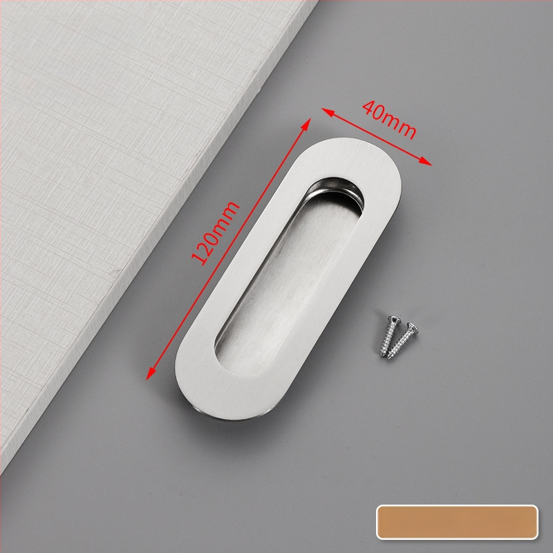 Slėptas nerūdijančio plieno slankio durų rankena, įmontuota, tekstūruota danga, modernus minimalistinis stilius