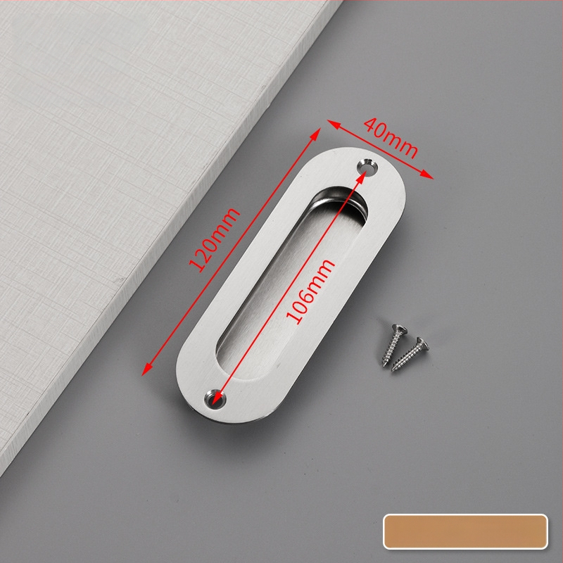 Slėptas nerūdijančio plieno slankio durų rankena, įmontuota, tekstūruota danga, modernus minimalistinis stilius