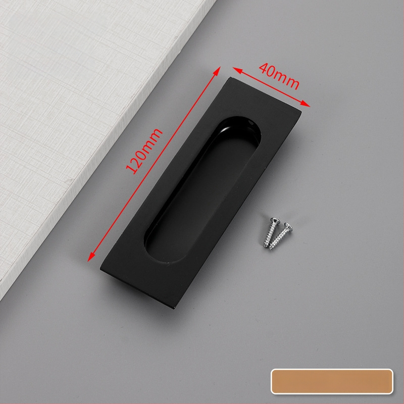 Slėptas nerūdijančio plieno slankio durų rankena, įmontuota, tekstūruota danga, modernus minimalistinis stilius