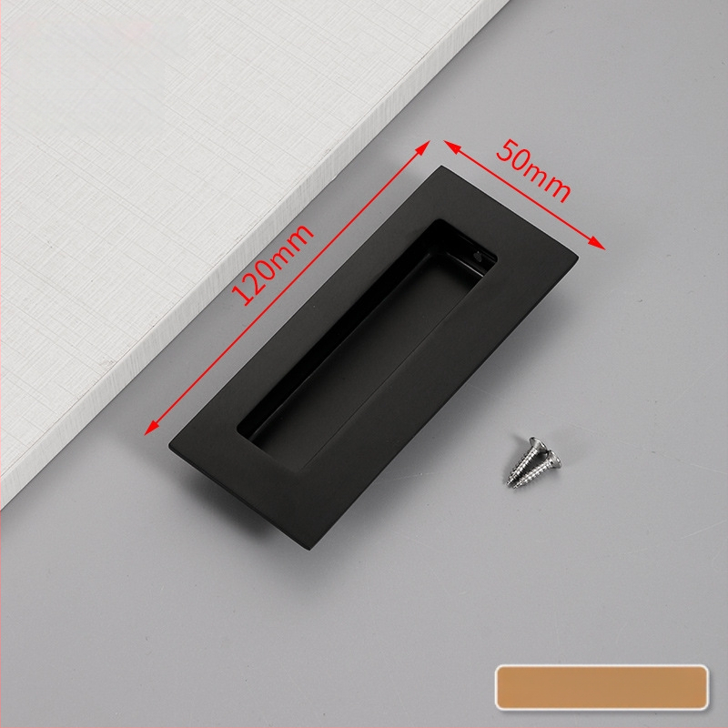 Slėptas nerūdijančio plieno slankio durų rankena, įmontuota, tekstūruota danga, modernus minimalistinis stilius