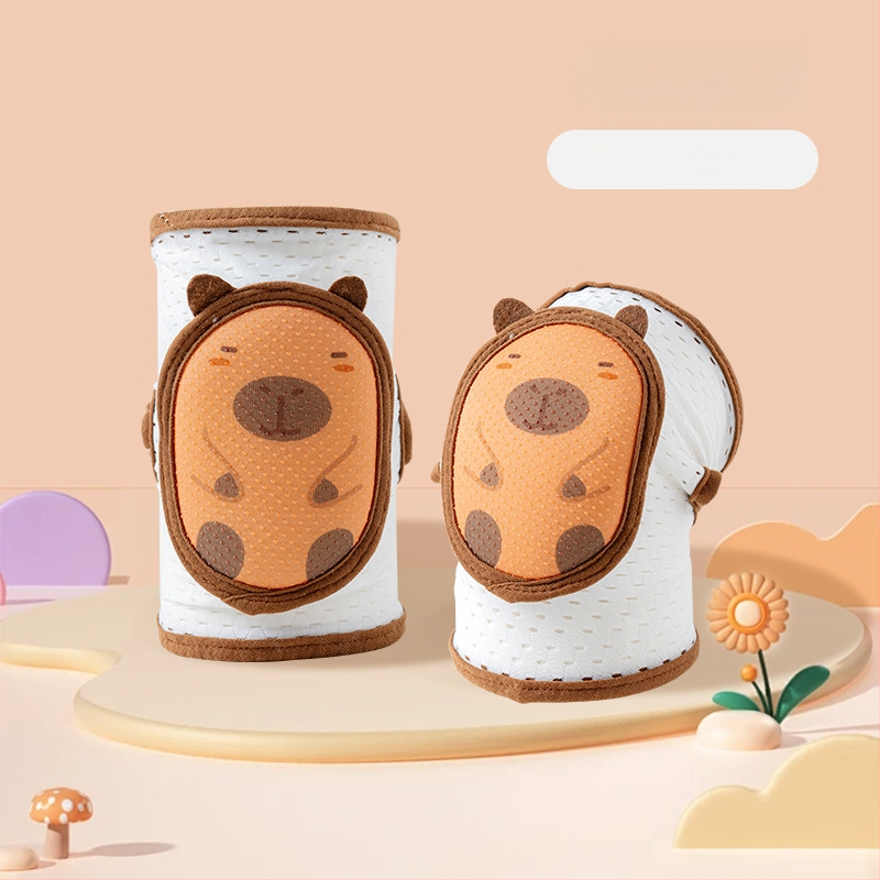 Vaikų kelių ir alkūnių apsaugos, reguliuojamos, kvėpuojantis tinklas, skirta ropoti ir vaikščioti, vasaros versija