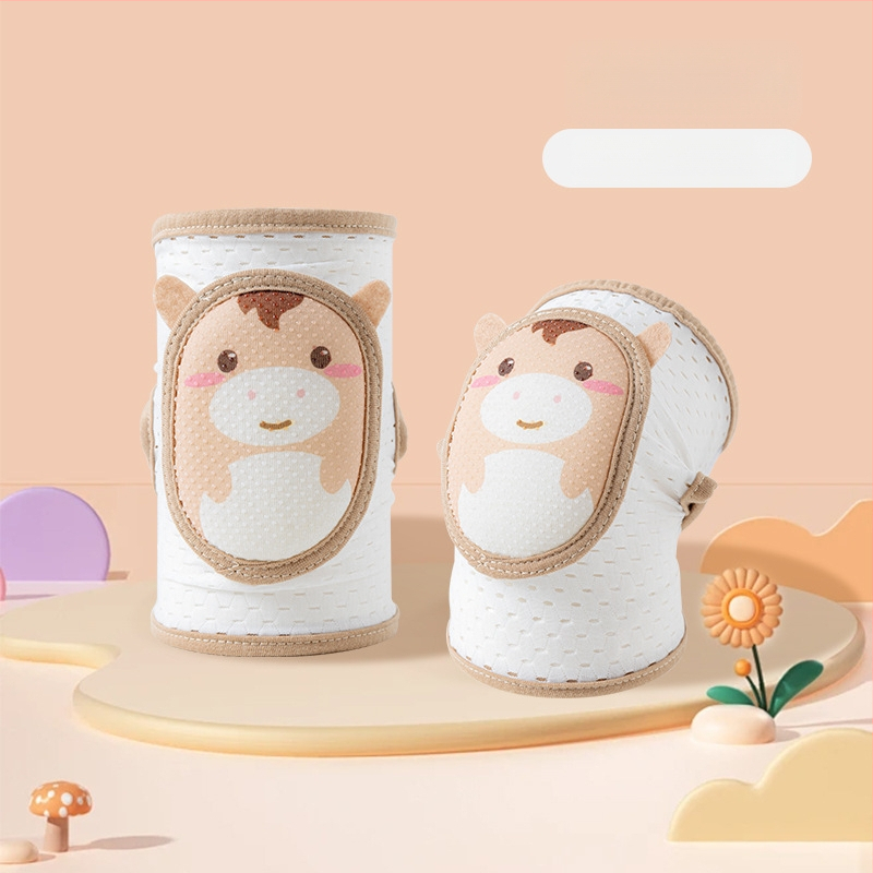 Vaikų kelių ir alkūnių apsaugos, reguliuojamos, kvėpuojantis tinklas, skirta ropoti ir vaikščioti, vasaros versija