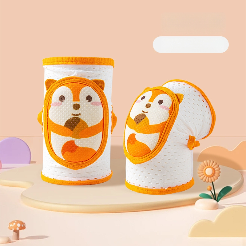 Vaikų kelių ir alkūnių apsaugos, reguliuojamos, kvėpuojantis tinklas, skirta ropoti ir vaikščioti, vasaros versija