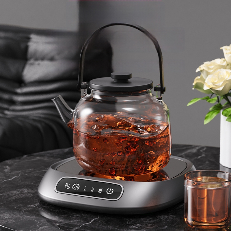 Atnaujintas termostatinis padėkliukas puodeliui - 3 temperatūros lygiai, ABS korpusas, USB maitinimas, mygtuko ir prisilietimo valdymas, automatinis išjungimas