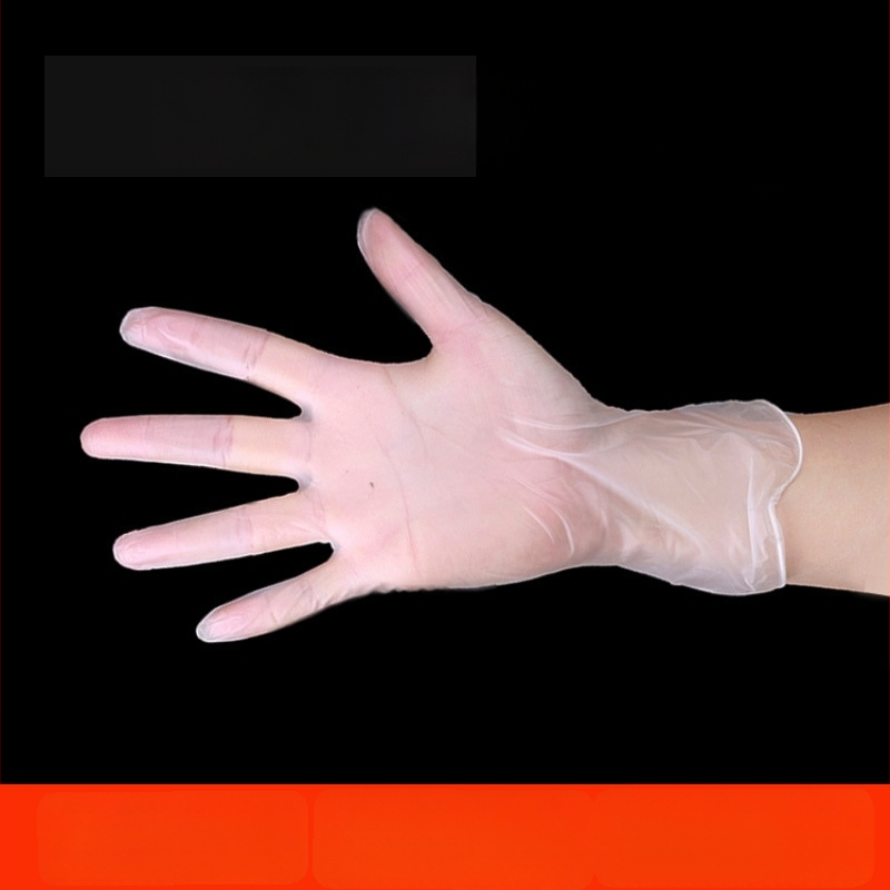 Ühekordsed PVC kinnad, toidukvaliteediga, läbipaistvad ja paksendatud, iluteenindusele ja juuksuritele, 50 paari