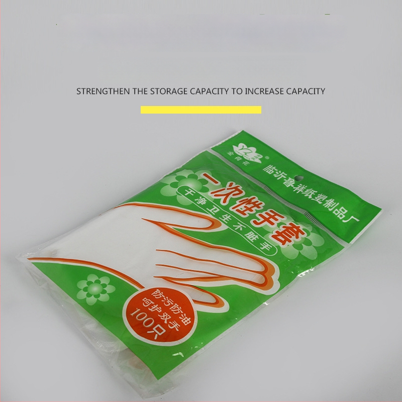 Vienkartinės PE pirštinės, skaidrios, sustiprintos, alyvos atsparios (Medžiaga: PE; Raštas: Skaidrus; Storis: 1; Funkcija: Vienkartinės alyvai atsparios pirštinės; Maisto kokybės)