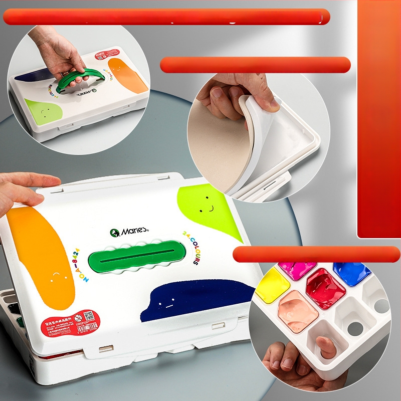 Sada akrylových farieb Marley/Marie’s, 30 ml, v balení v krabici, na akrylovú a gouache maľbu