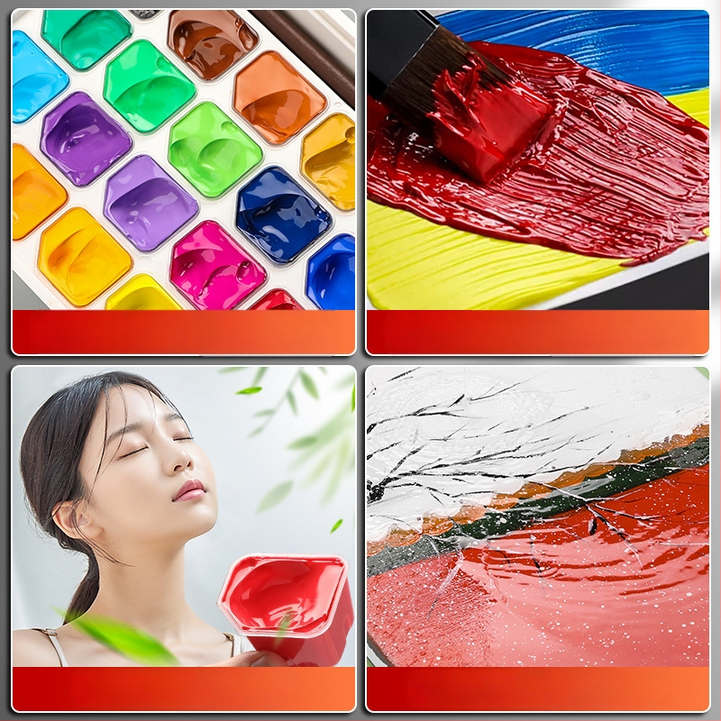 Sada akrylových farieb Marley/Marie’s, 30 ml, v balení v krabici, na akrylovú a gouache maľbu