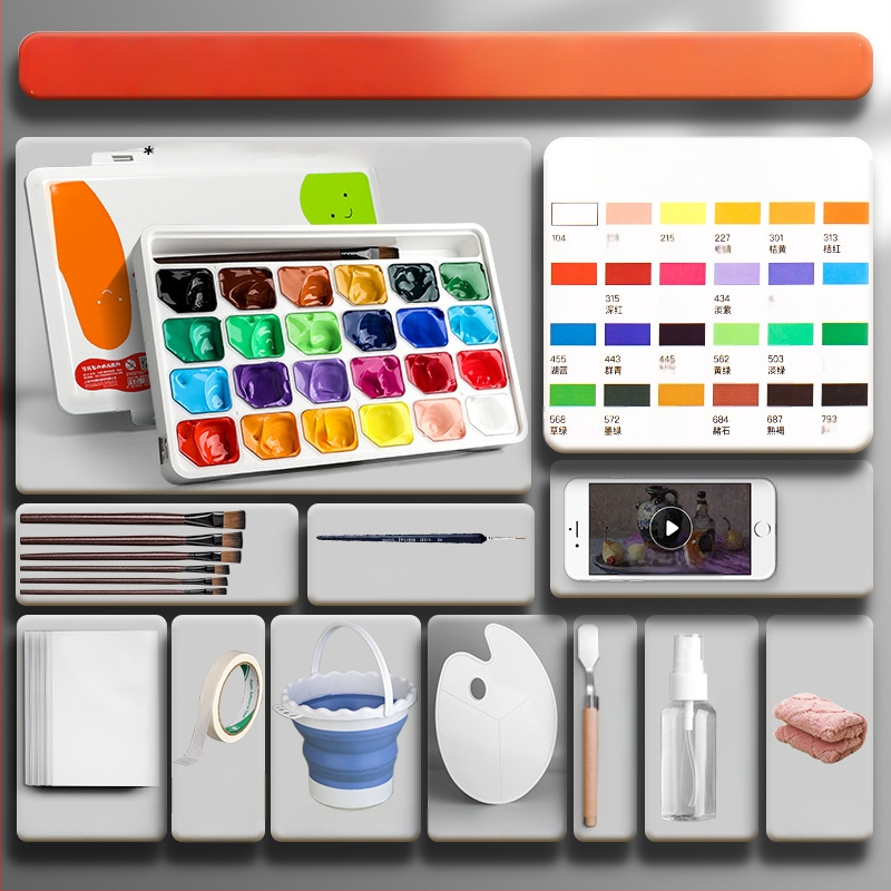 Sada akrylových farieb Marley/Marie’s, 30 ml, v balení v krabici, na akrylovú a gouache maľbu