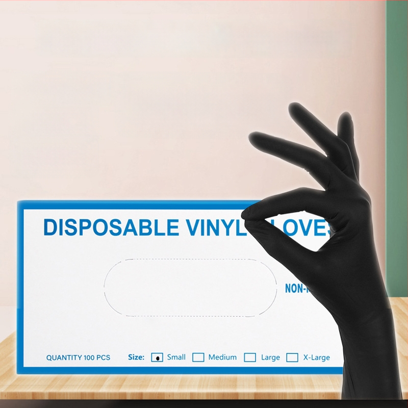 Vienkartinės nitrilo pirštinės tatuiravimui ir grožiui – antakių tatuavimas ir lūpų balinimas, 50 pakuočių