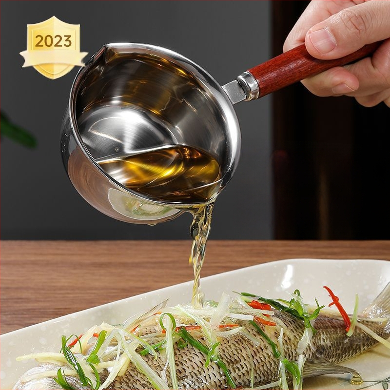 304 nerūdijančio plieno aliejaus lašymo puodukė, mini, be dangos, su viengubu dugnu, tinkama dujinėms viryklėms