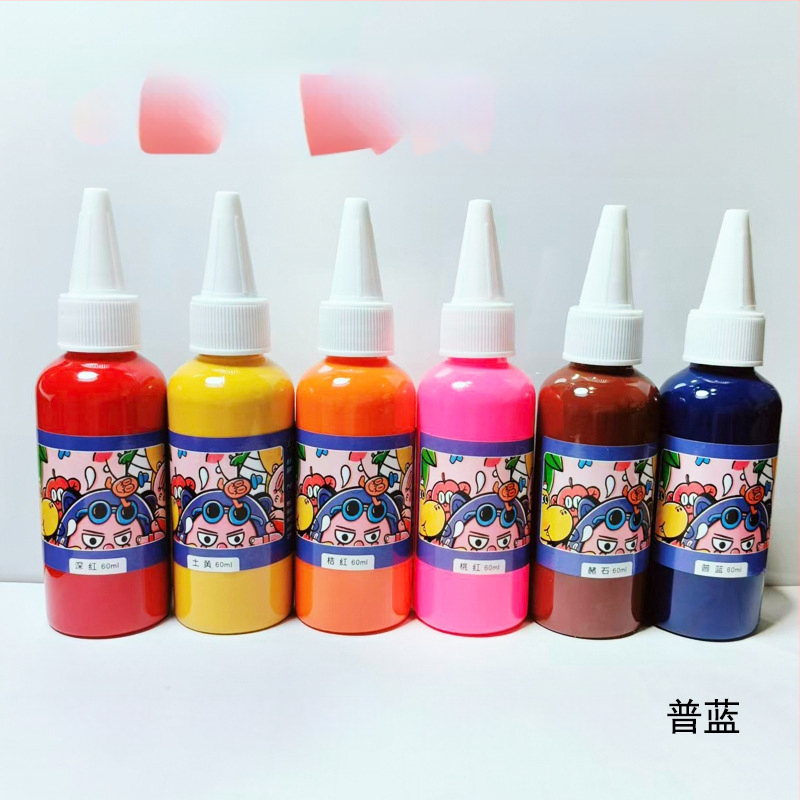 Detská gouášová farba na maľovanie prstami – fľaštička, Značka Shang Yatu, Materiál: gouáš, Výrobca: Linyi, Shandong