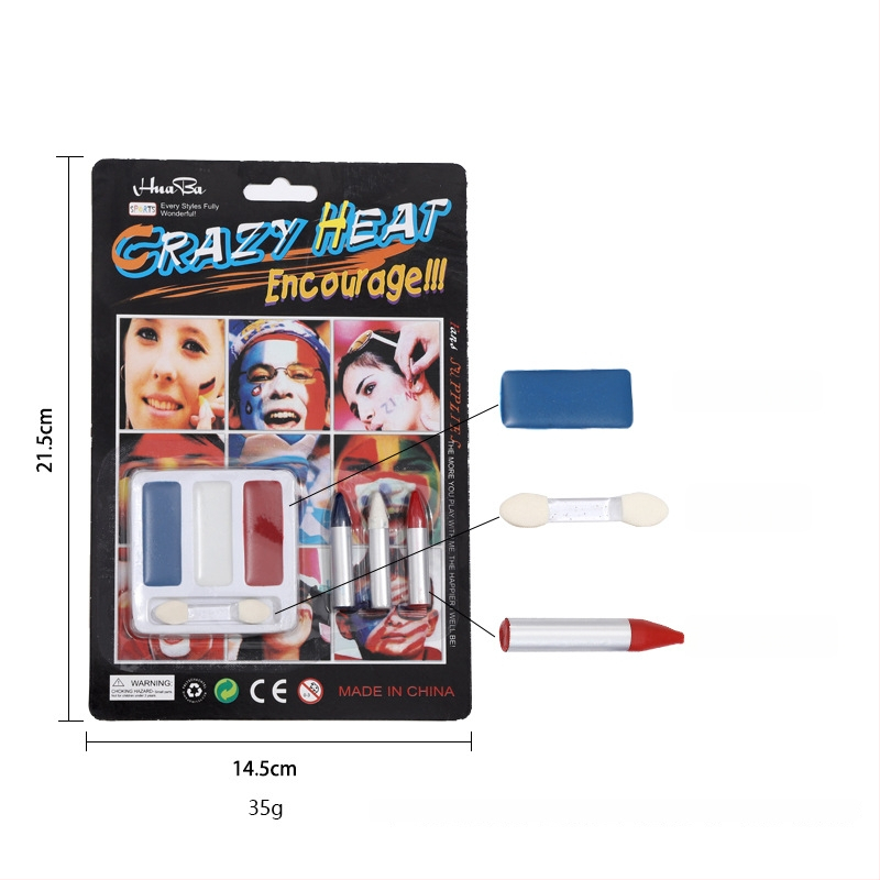 Boyixuan Set na maľovanie tváre a tela – vodou riediteľný krém, rýchle sušenie, ľahké umývanie, osem odtieňov, Halloween.