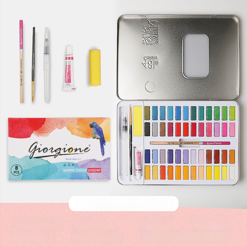 Giorgione pevný set akvarelov, 9 kusov, na maľovanie vodovými farbami