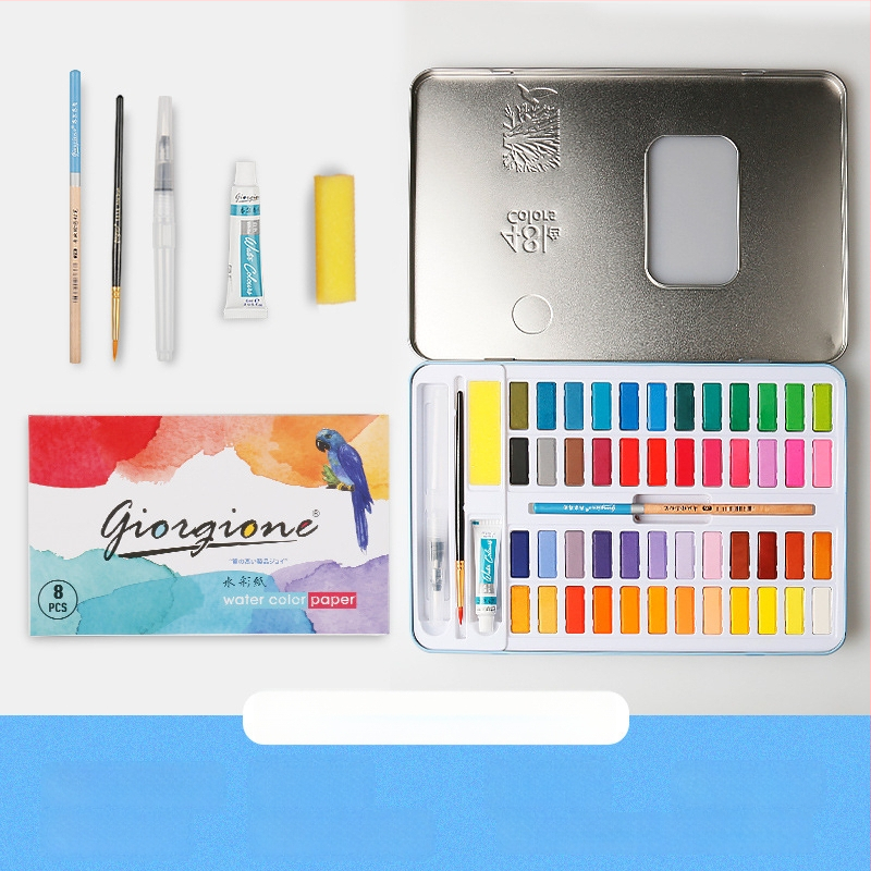 Giorgione pevný set akvarelov, 9 kusov, na maľovanie vodovými farbami