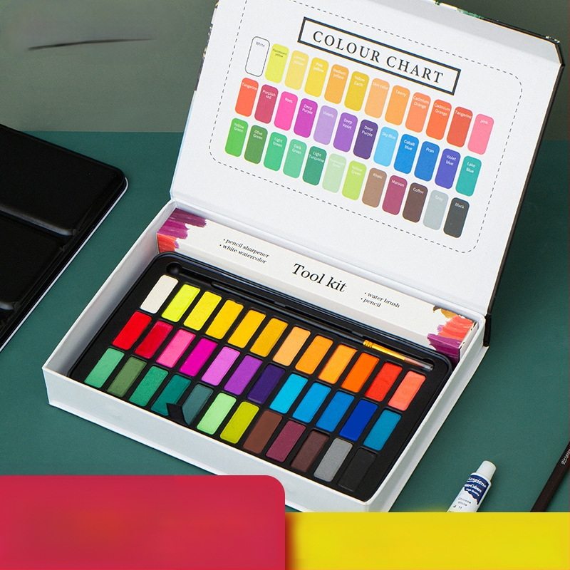 Giorgione pevný set akvarelov, 9 kusov, na maľovanie vodovými farbami