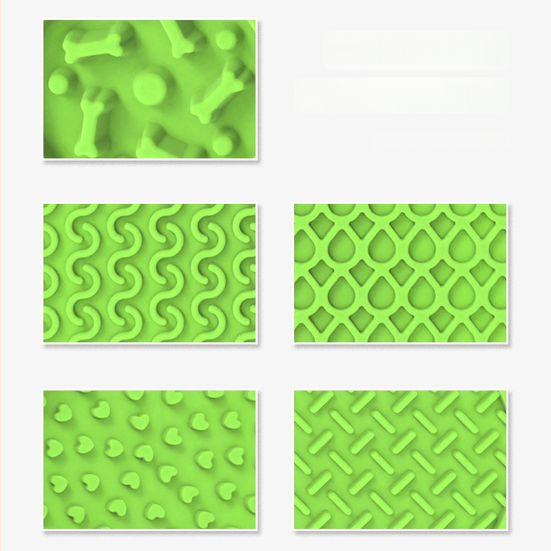 Silicone dzīvnieku ēdiena šķīvis ar lizēšanas paklājiņu un sūkšanas vāciņu – lēns barošana, daudzfunkcionāls