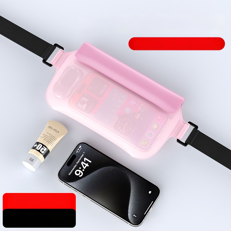 Veekindel vöörihma kott ujumiseks ja vabaajategevusteks — TPU materjal, 0,8 l maht, veekindel kangas