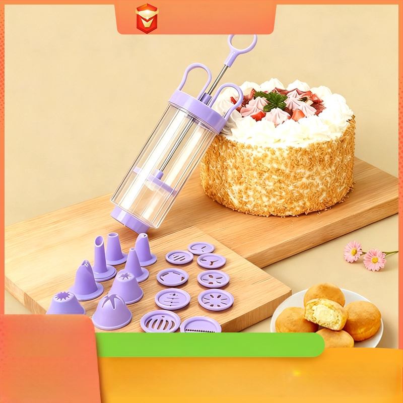 Dekoratīvā pistole cepumiem un kūkām — ABS, Baked Xi, pārnēsājama, DIY, droša un bez smakas