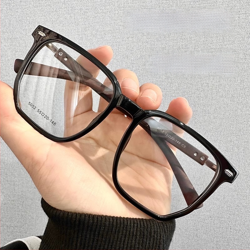 TR-90 rėmas su medžio tekstūros dizainu, receptiniai akiniai trumparegystei ir astigmatizmui, PC lęšiai su mėlynos šviesos filtru, modelis ZM-WM310008TR, GB/T14214-2019