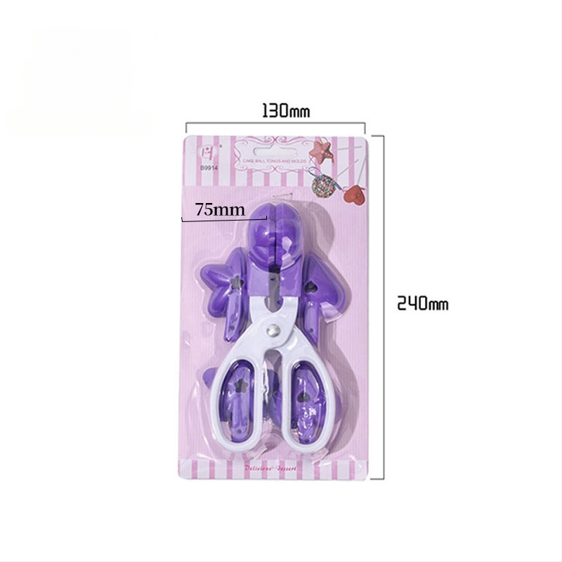 Trīsdaļīgs plastmasas kūku formu komplekts ar neregulāru formu, piemērots konfekšu uz kociņa