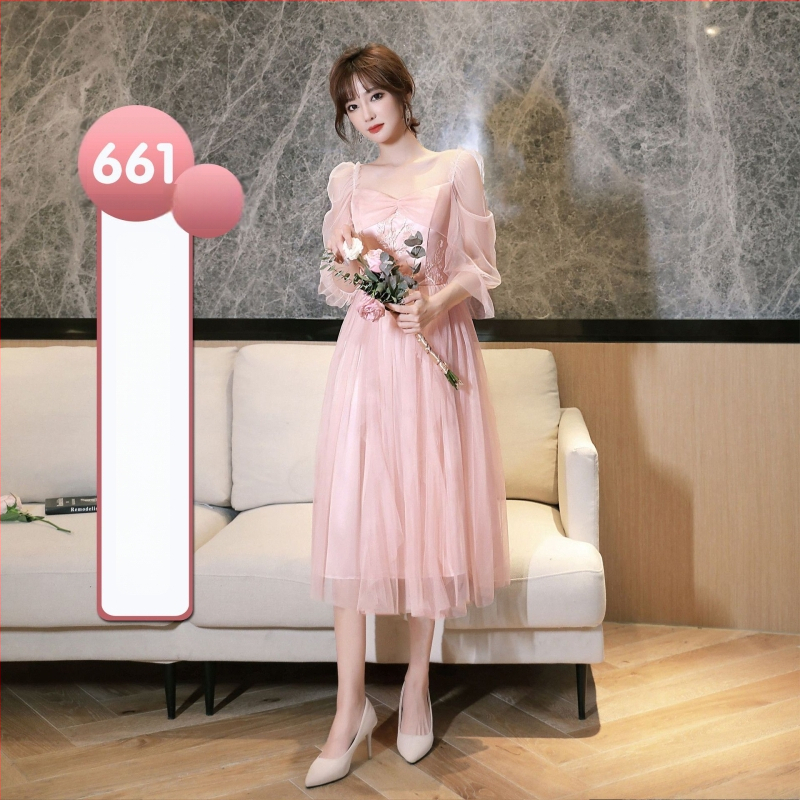 UNMUN Chenille Spandex vieno peties pamergių suknelė, A linijos siluetas