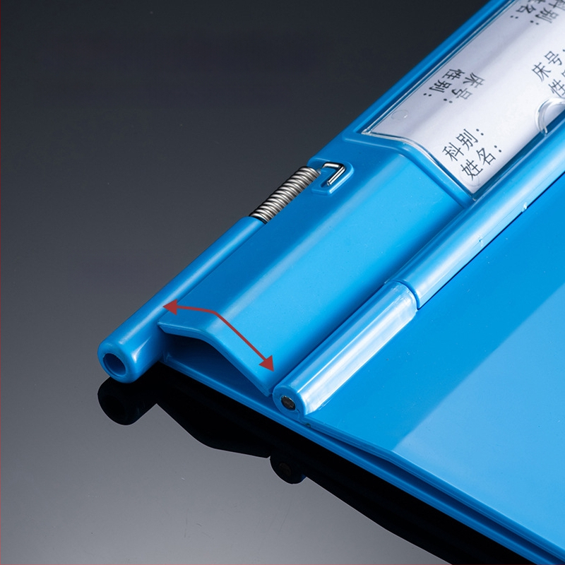 Medicininės bylos dėklas su galingu spaustuvu ir plokštės spaustuvu — ABS medžiaga, logotipo spausdinimas įmanomas, pritaikymas, spaustuvo dydis: įvairūs