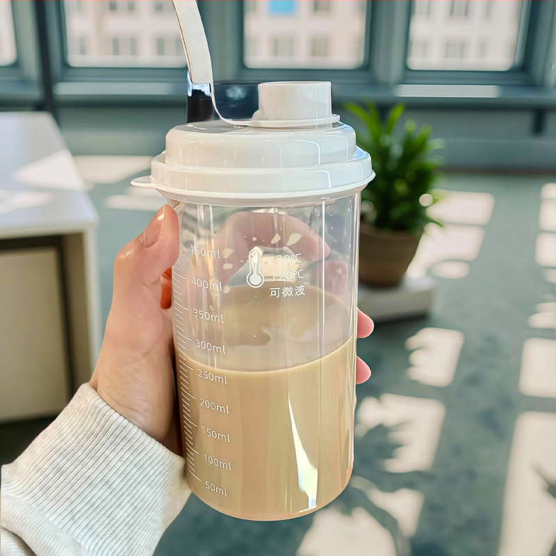 Nešiojamas sojų pieno puodelis kavai ir rytiniams pieno gėrimams, aukštos temperatūros atsparumas, maisto kokybės plastikas, užsandarintas, prekės ženklas Mingtong