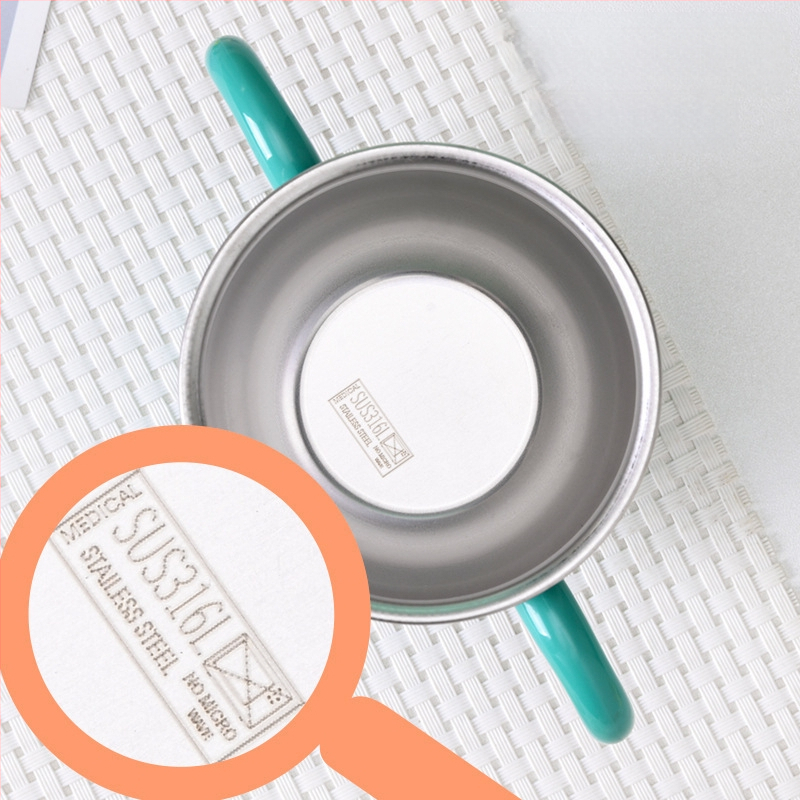 Vaikų gėrimų taurė iš 316 nerūdijančiojo plieno, karikatūrinis stilius (316 nerūdijančio plieno; karikatūrinis stilius; Chunqun)