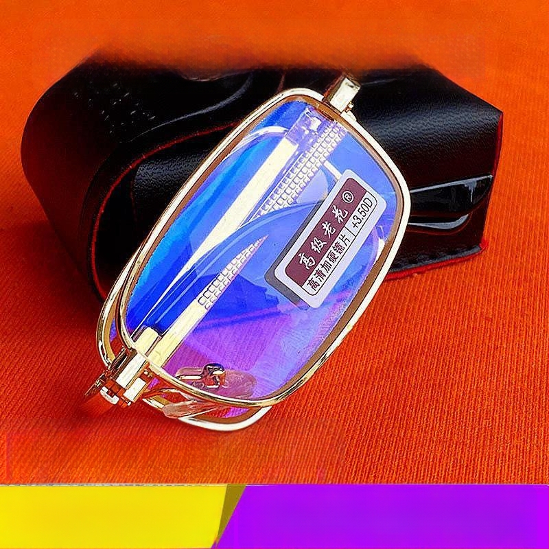 Crystal HD presbüoopiliste prillide täisraamiga, klaasläätsed, ruudukujuline raam, uniseks täiskasvanutele