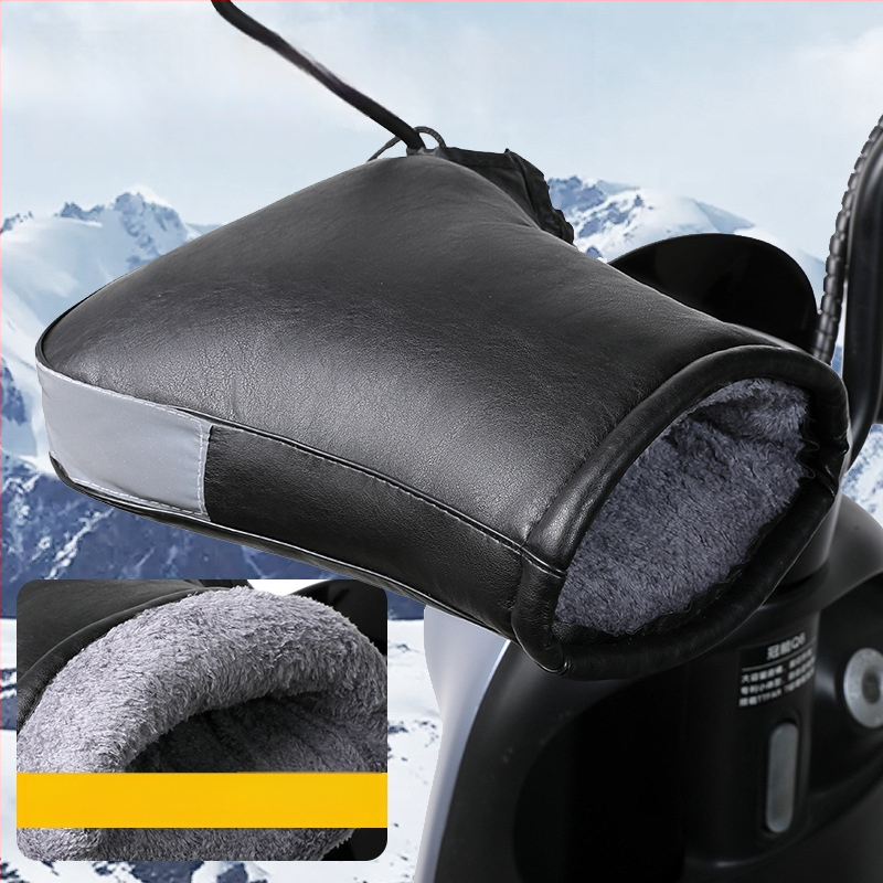 Elektrilise mootorratta käepideme kate, talveks soe, veekindel ja tuulekindel, paksendatud külma jaoks, universaalne sobivus