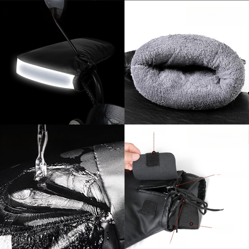 Elektrilise mootorratta käepideme kate, talveks soe, veekindel ja tuulekindel, paksendatud külma jaoks, universaalne sobivus