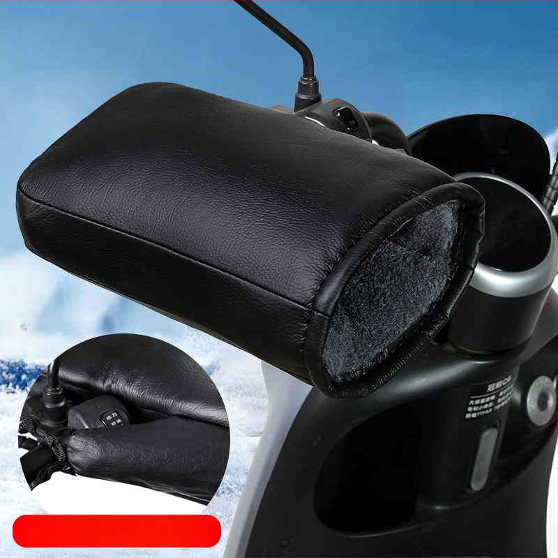 Elektrilise mootorratta käepideme kate, talveks soe, veekindel ja tuulekindel, paksendatud külma jaoks, universaalne sobivus