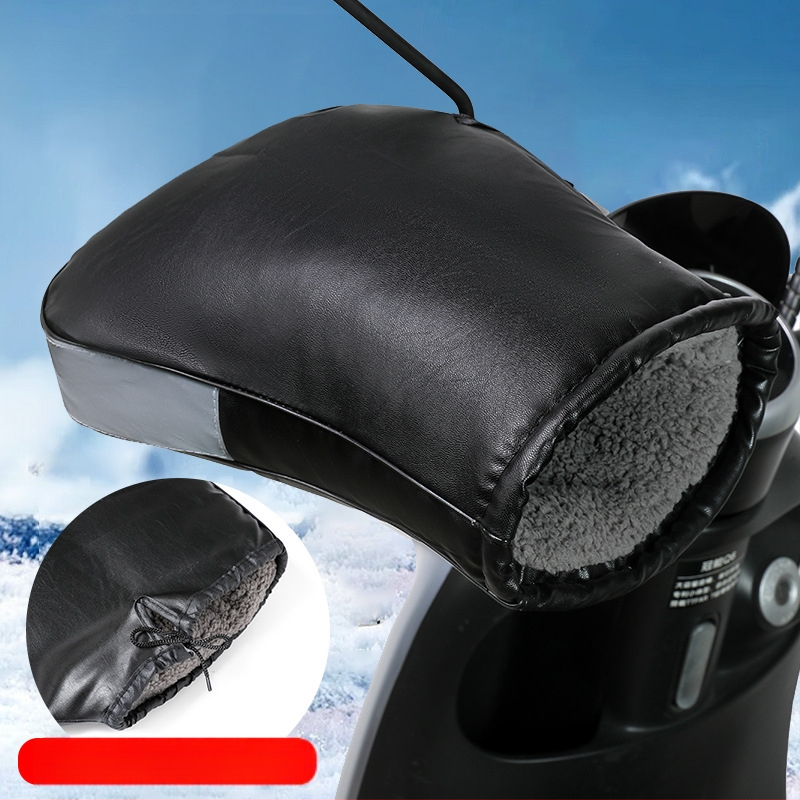 Elektrilise mootorratta käepideme kate, talveks soe, veekindel ja tuulekindel, paksendatud külma jaoks, universaalne sobivus