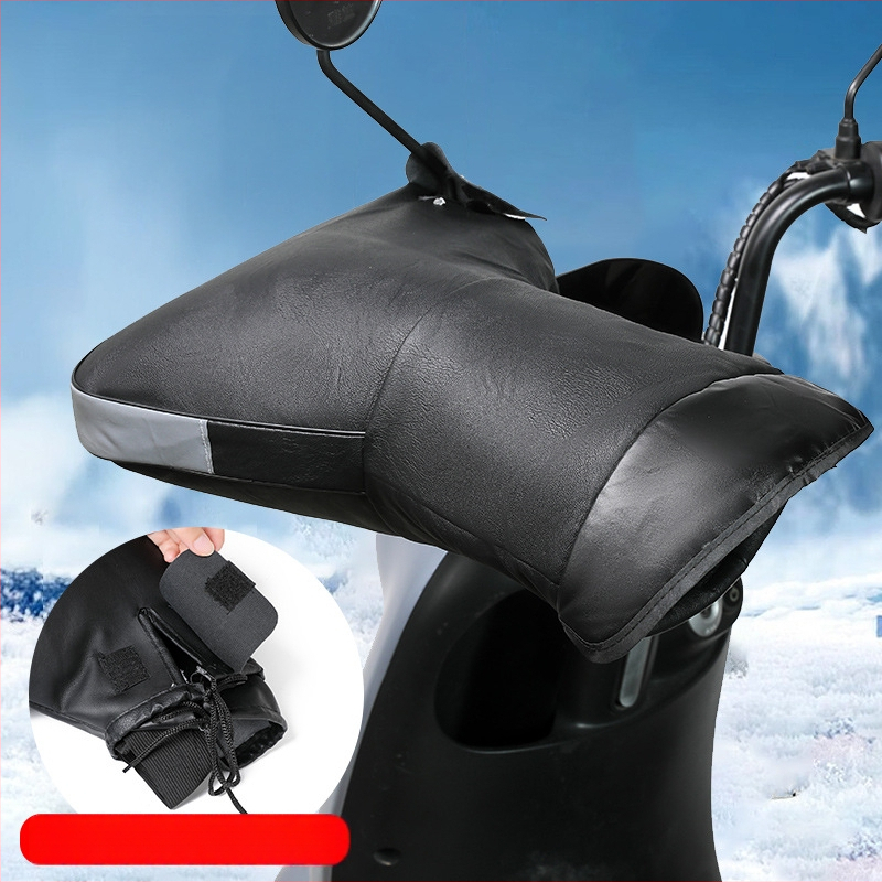 Elektrilise mootorratta käepideme kate, talveks soe, veekindel ja tuulekindel, paksendatud külma jaoks, universaalne sobivus