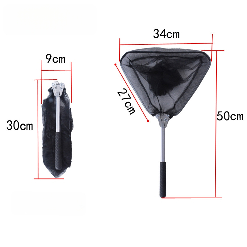 Alumiiniumist sulamist kalastusvõrk integreeritud kolmnurkse peaga ja alumiiniumist vardaga