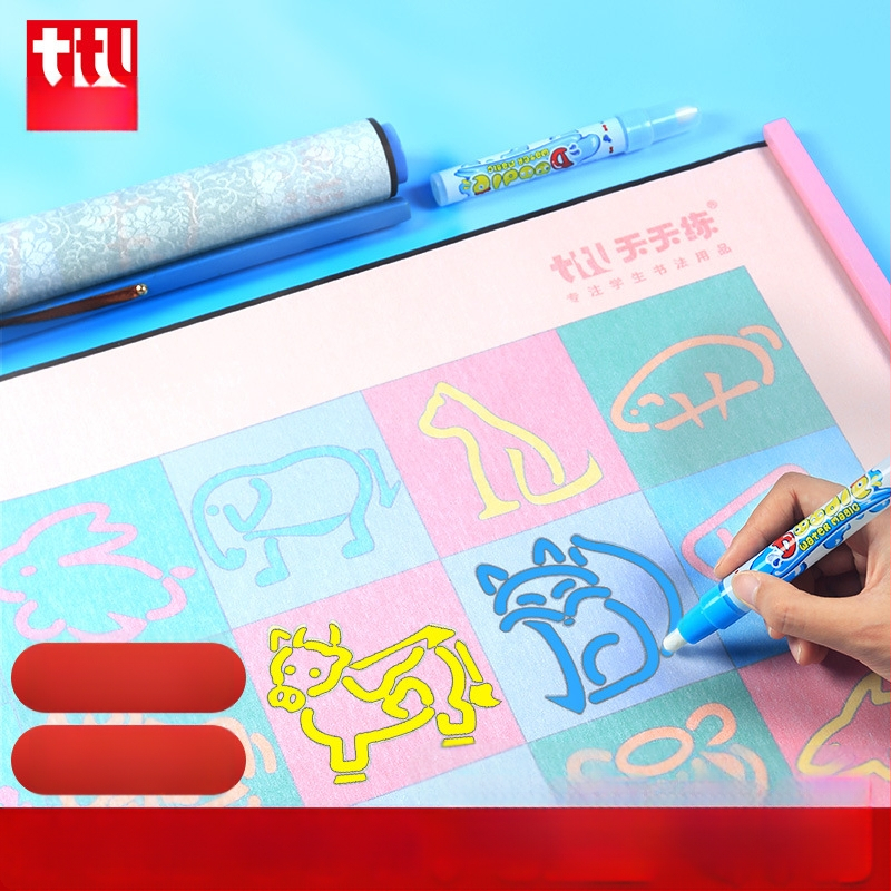 Daily Practice Water Writing Cloth – Vaikų rašymo kontrolės treniruočių rinkinys, Rulonas, Švietėjiškas