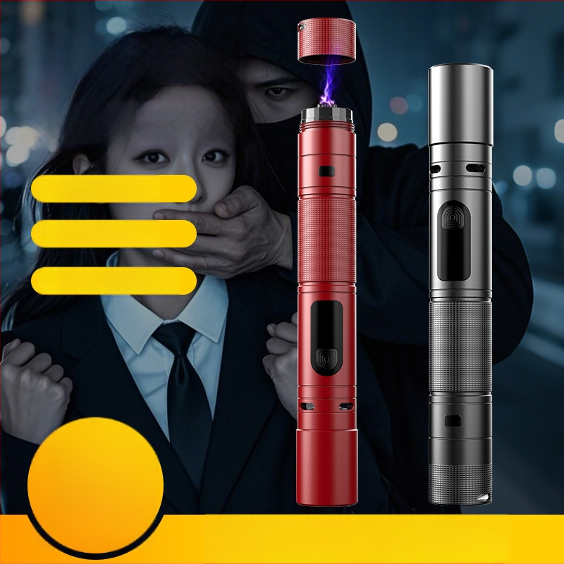 Lauko žibintas kemperiams ir asmeninei apsaugai, aliuminio lydinio korpusas, lazerinis šviesos šaltinis, teleskopinis priartinimas, 5W, įkraunama baterija (talpa 500)