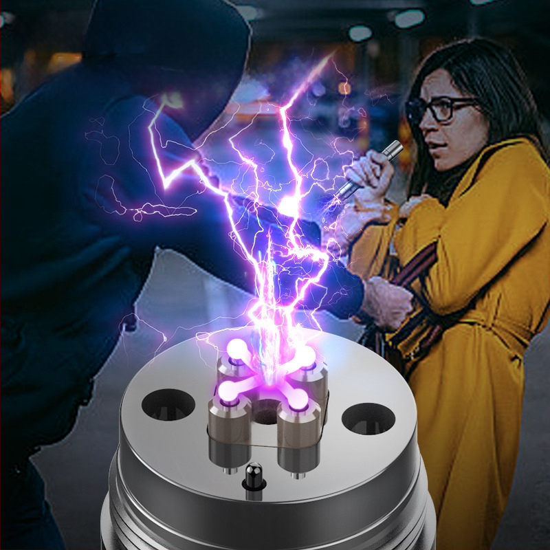 Lauko žibintas kemperiams ir asmeninei apsaugai, aliuminio lydinio korpusas, lazerinis šviesos šaltinis, teleskopinis priartinimas, 5W, įkraunama baterija (talpa 500)