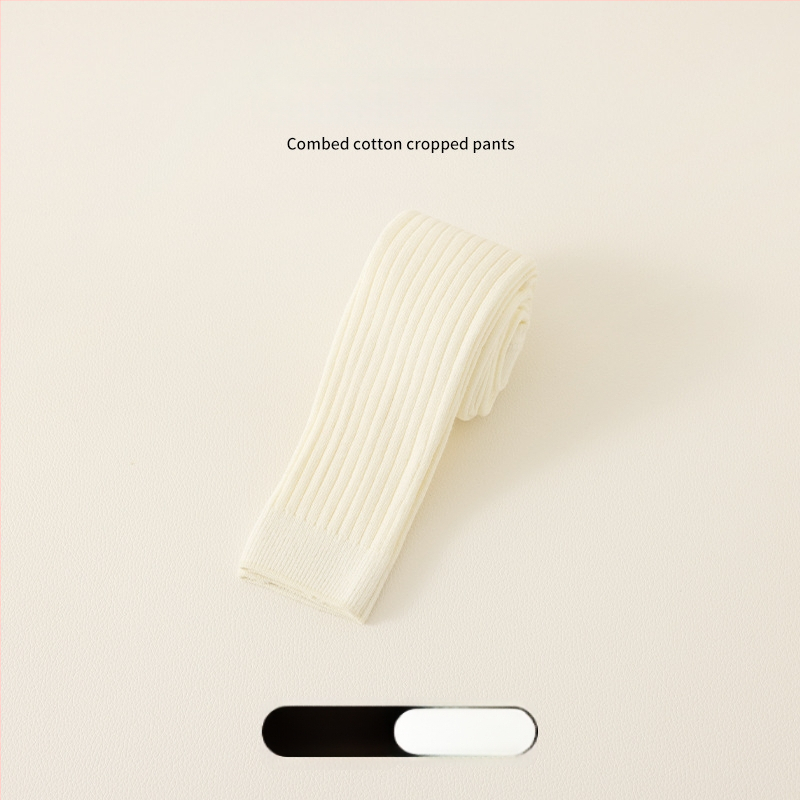 Tüdrukute Capri leggings, 82% puuvill, talv, ühevärvilised, hingavad