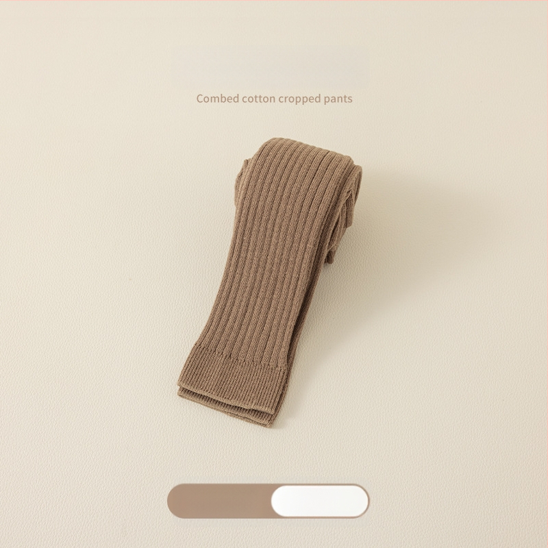 Tüdrukute Capri leggings, 82% puuvill, talv, ühevärvilised, hingavad