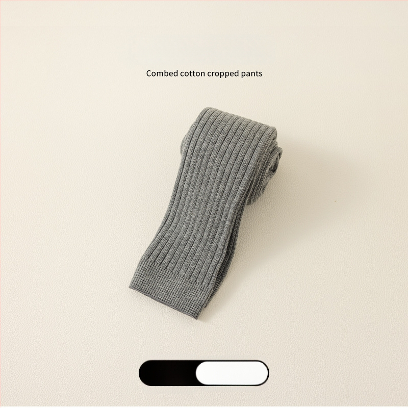 Tüdrukute Capri leggings, 82% puuvill, talv, ühevärvilised, hingavad