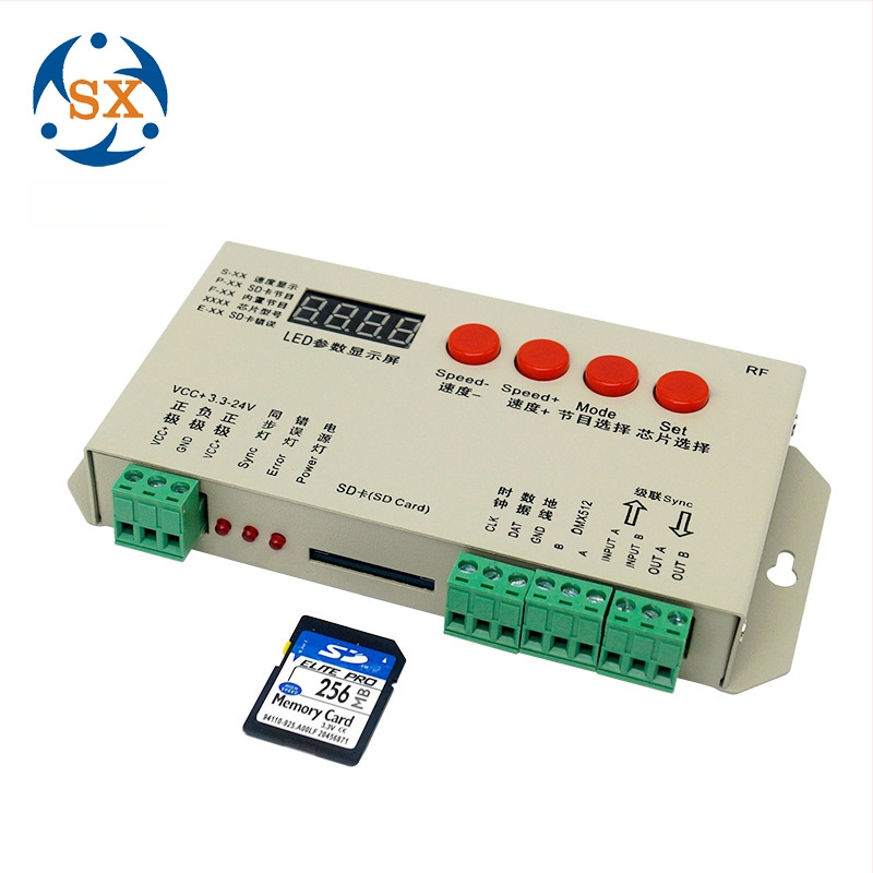 K-1000S programuojamas RGB LED valdiklis žemos įtampos LED juostoms, įtampa 5-24V, šviesumo reguliavimas, bendras anodas, TTL signalas, IP33