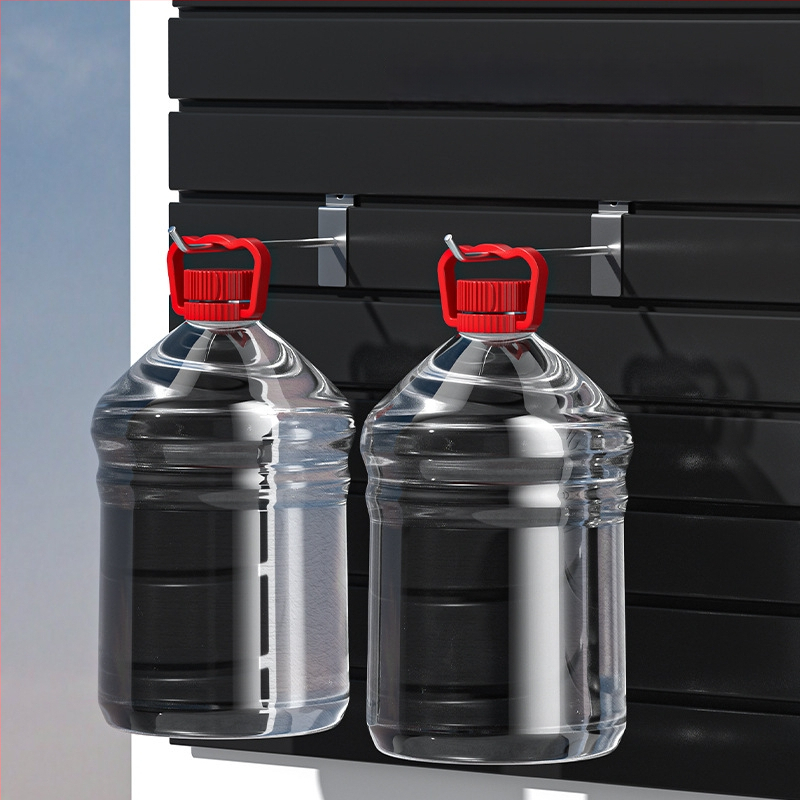 PVC sieninis display stovas su keliais kabliukais, vienos dalies PVC liejimas, apkrova virš 30 kg