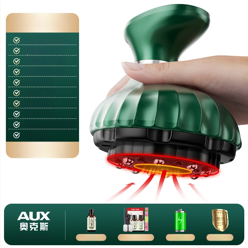 Oaks Br-g536 Ühildatav meridiaaniharja elektriline massaaž, 4 kiirust, temperatuuri reguleeritav kuni 9 taset, ABS-korpus, nuppude abil juhtimine