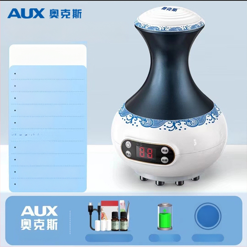 Oaks Br-g536 Ühildatav meridiaaniharja elektriline massaaž, 4 kiirust, temperatuuri reguleeritav kuni 9 taset, ABS-korpus, nuppude abil juhtimine