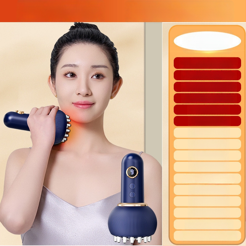 Oaks Br-g536 Ühildatav meridiaaniharja elektriline massaaž, 4 kiirust, temperatuuri reguleeritav kuni 9 taset, ABS-korpus, nuppude abil juhtimine