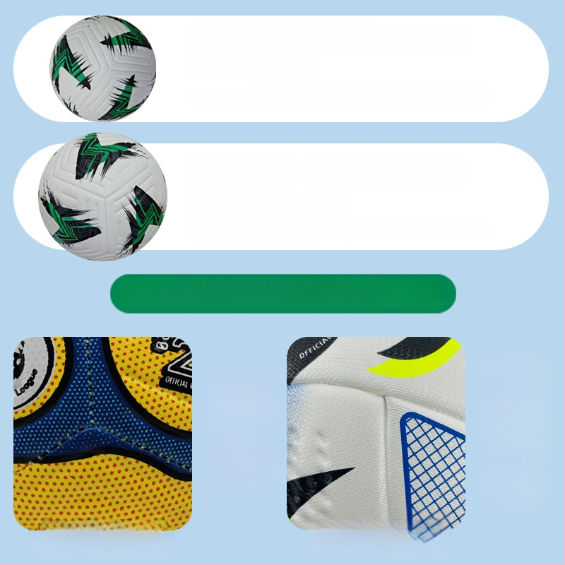 Jalgpallikomplekt – PU materjal, liimitud õmblused, 5-palliline komplekt, bränd QIUWANG, logotipp trükitud, kohandamine saadaval